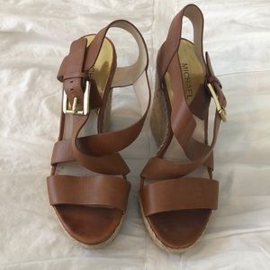 Micheal Kors Wedges, size 7.5, good but worn condition